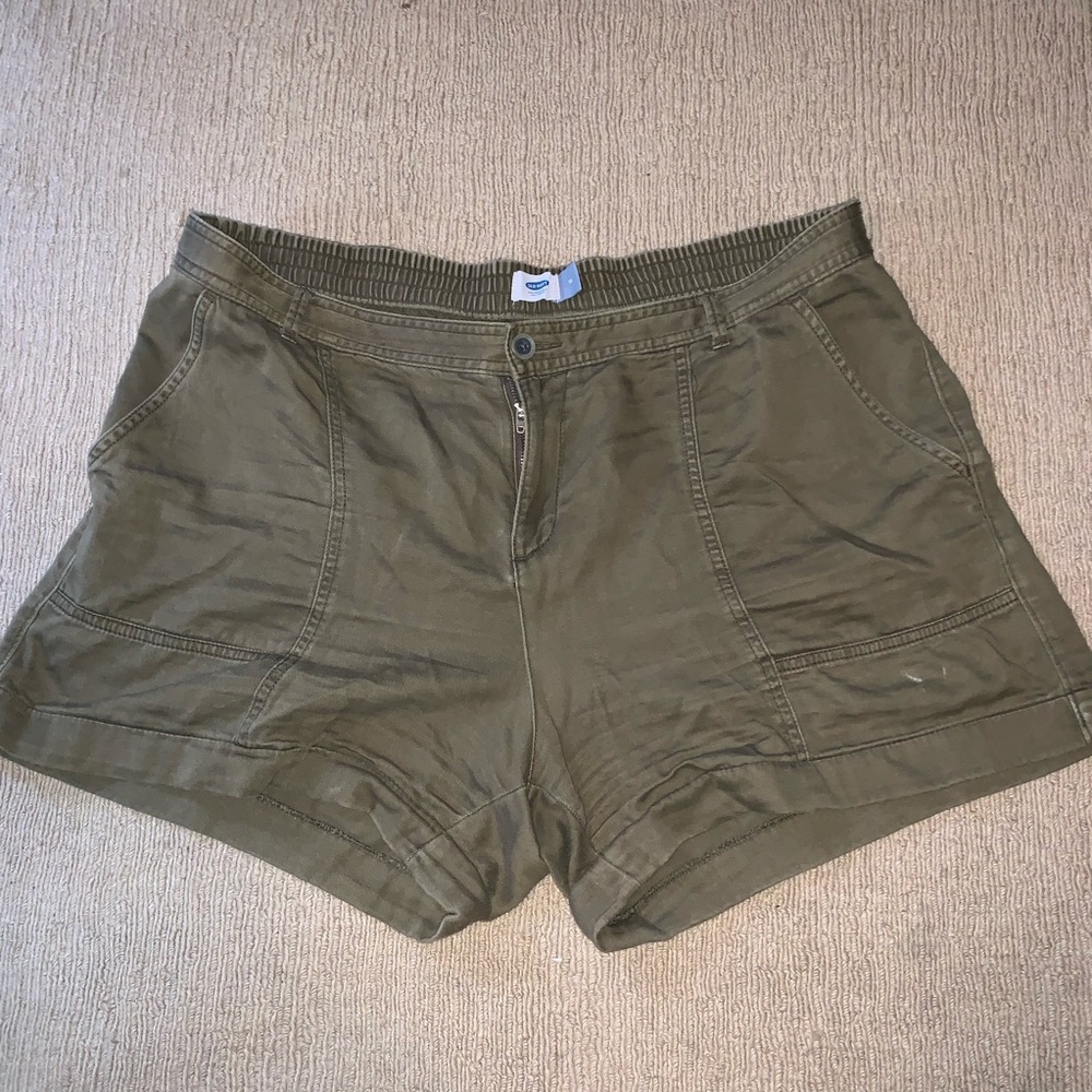 Olive green shorts